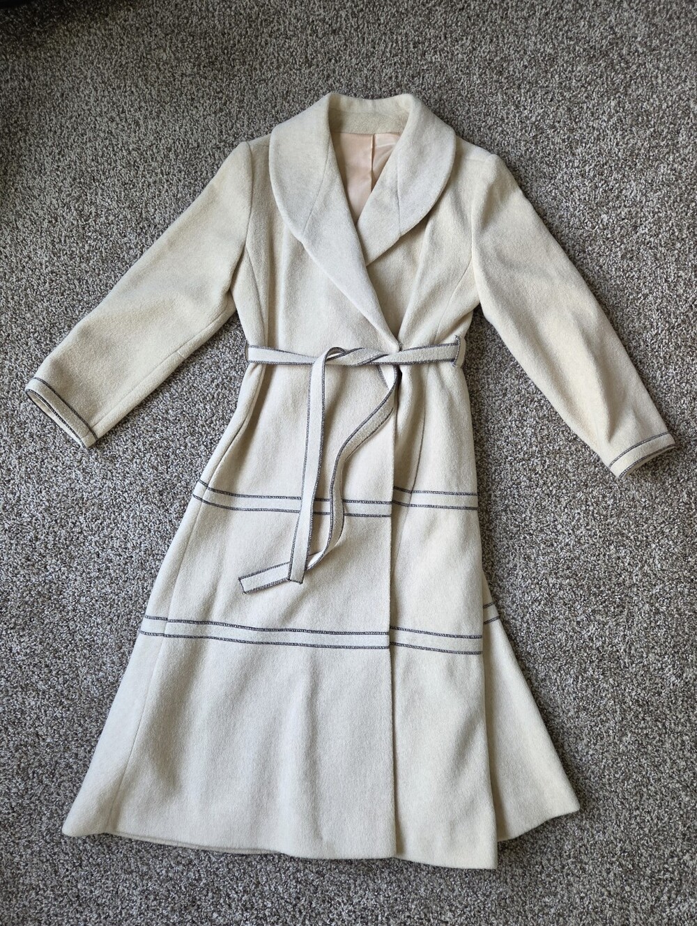 Vintage Wool Belted Coat